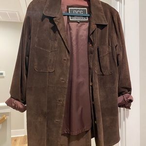 Brown suede shirt or jacket